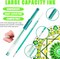 80 Pack Green Drawing Pen Set,20 Color Double Tip Brush Pens 20 Color Gel Pens with 40 Refills